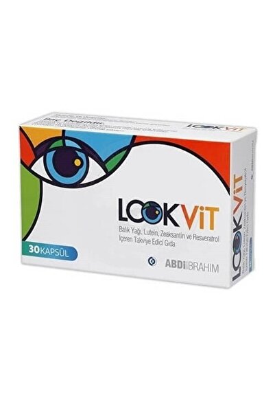 lookvit Balık Yağı, Lutein, Zeaksantin ve Resveratrol içerikli 30 Kapsül