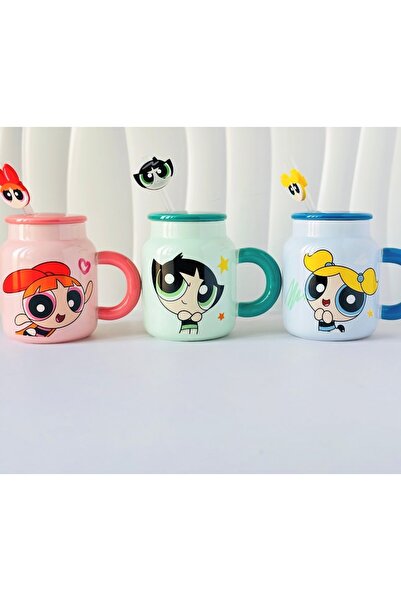 Generic Ceramic mug with a design of "Powerpuff Girls" characters