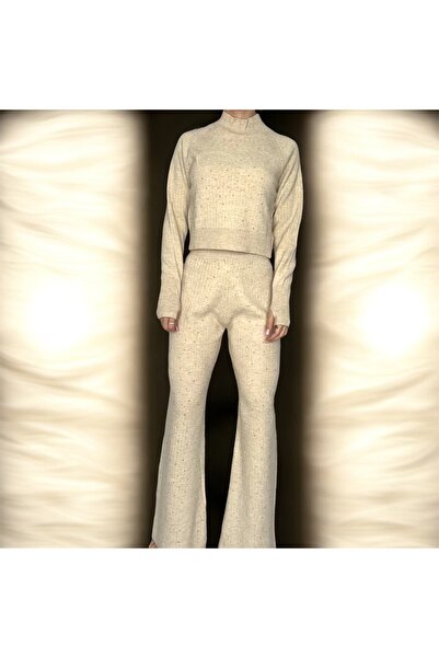 DENRA Knitted outfit with rhinestones