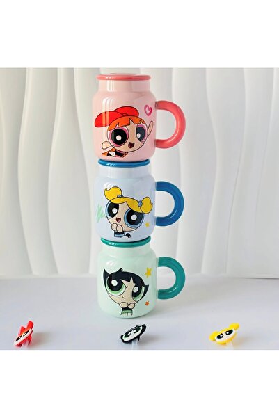 Generic Ceramic mug with a design of "Powerpuff Girls" characters