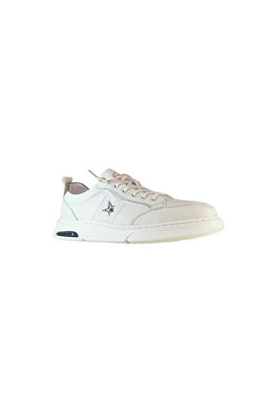 Guja Men's Rubber Lace-Up Closure Genuine Leather Casual Sneakers