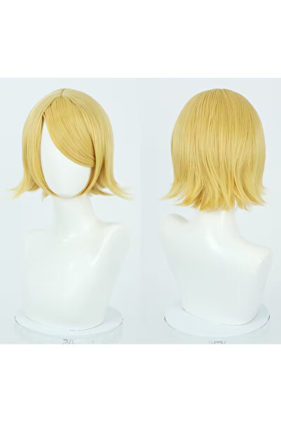 Butic Rin Kagamine Anime Cosplay Vocaloid Sarı Kawaii Sentetik Peruk