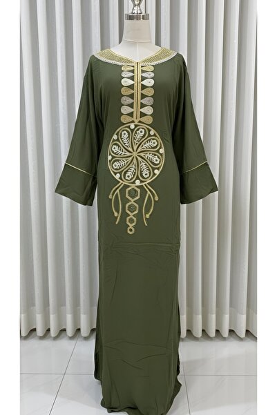 ISHRAQAT AL-AMAL Elegant dress with luxurious gold embroidery