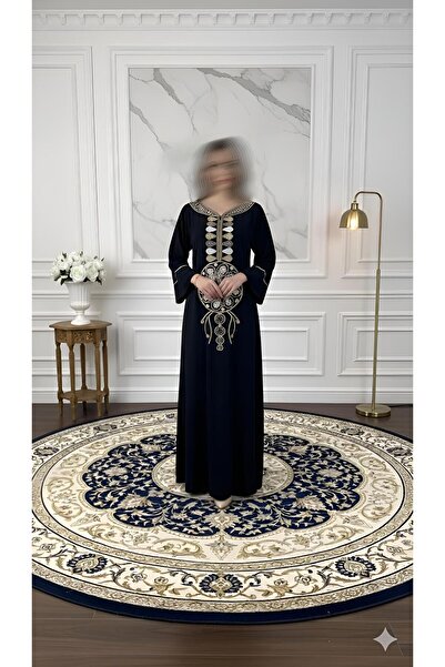 ISHRAQAT AL-AMAL Elegant dress with luxurious gold embroidery