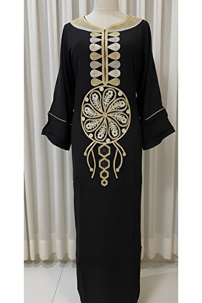 ISHRAQAT AL-AMAL Elegant dress with luxurious gold embroidery
