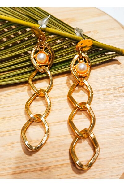 Monalisa Home Steel Stone Gold Color Earrings