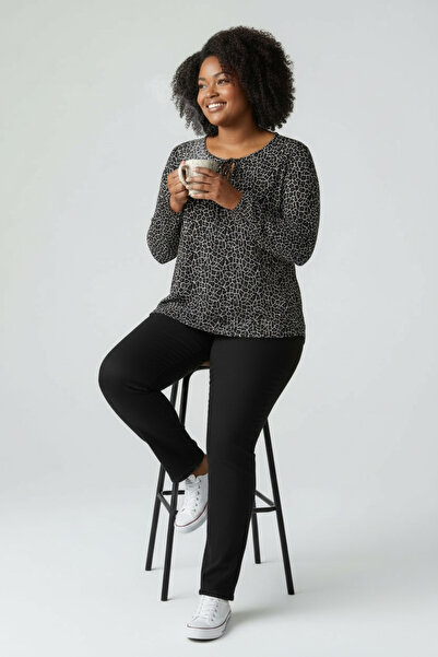 BİLGENS BUTİK Women's Plus Size Viscose Blouse