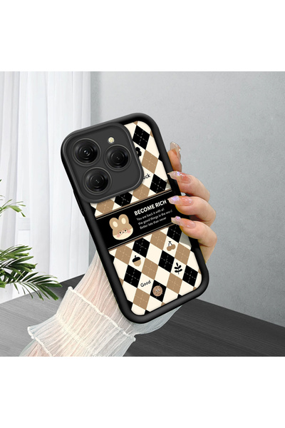 Hontinga حافظة هاتف من السيليكون الناعم مضادة للسقوط بنمط إطار متوافق مع تكنو...