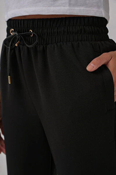 nedo7 6674 Elastic Leg Sweatpants - Black