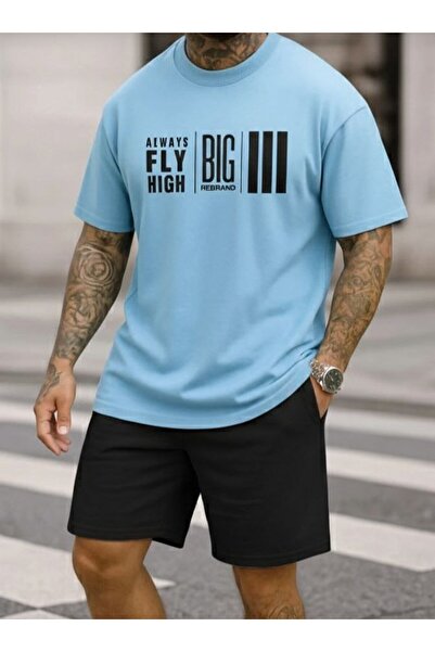 REBRAND Sportswear Oversize T-Shirt Set with Shorts