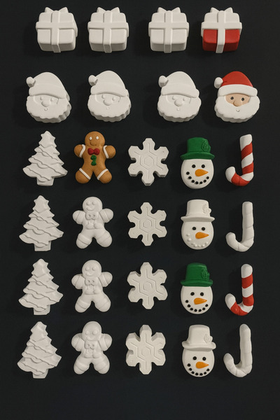 Misse 28 Adet (3D) Noel, Yılbaşı, Kış, Christmas Taş Boyama Figür Çocuk Geliş...