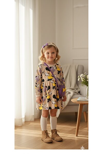 Argün kidss Mickey Patterned Girl Child Dress