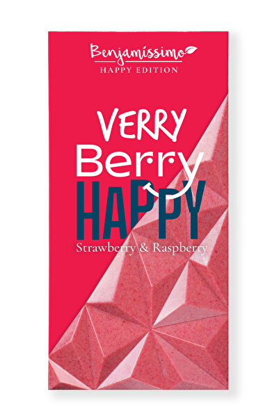 Benjamissimo Ciocolata cu capsuni si zmeura bio, 60g,