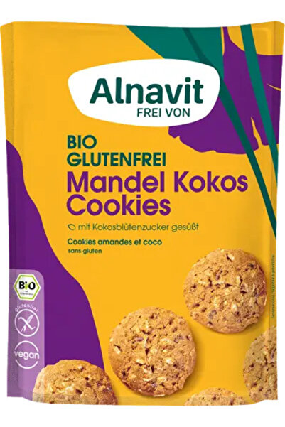 Alnavit Biscuiti cu migdale si cocos fara gluten, bio, 125g