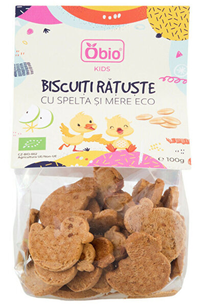 OBİO Biscuiti ratuste cu spelta si mere bio 100g
