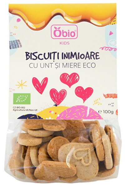 OBİO Biscuiti inimioare cu unt si miere bio 100g