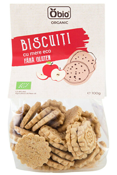 OBİO Biscuiti cu mere fara gluten bio 100g