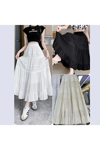 1way ruffled tiered skirt