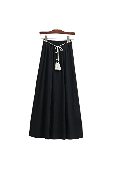1way Wide skirt with a tie
