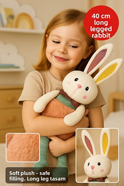 TOYFEST 40 cm Long-Legged Rabbit Plush Toy – Soft Plush, Decor, and Sleeping Companion