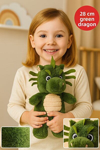 TOYFEST Green Dragon Plush Toy – 25 cm Cute Soft Stuffed Children's Toy & Gift
