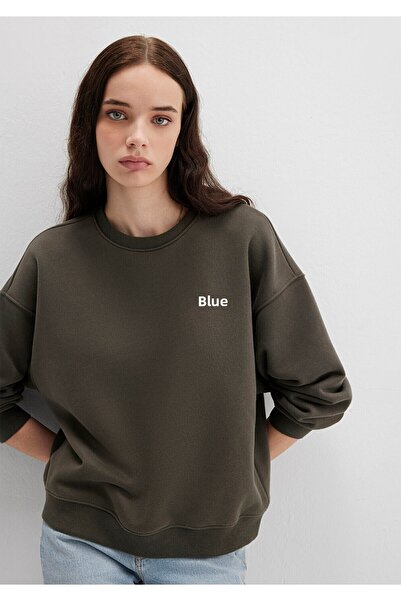 Mavi Logo Printed Khaki Sweatshirt 1S10490-71553