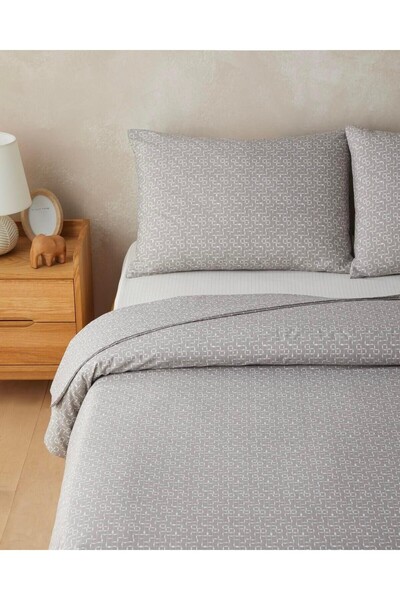 English Home Geomora Easy-Iron Single Duvet Cover Set 165X230 cm Mink (2.12.2025)