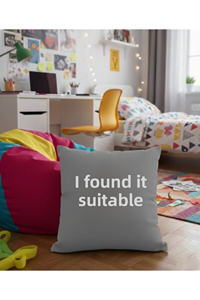 Etnik Dekor غطاء وسادة فردي بطباعة رقمية من Young Fun بعبارة 'أنا لست على الط...