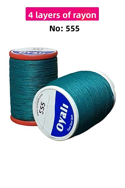 Royaleks Cordă de mătase artificială cu 4 straturi, broderie, mărgele, croșetat, nr:555