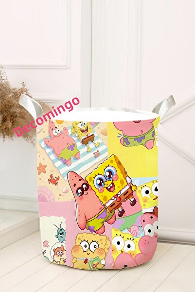 dekomingo Sunger Bob and Family Patterned Toy Basket
