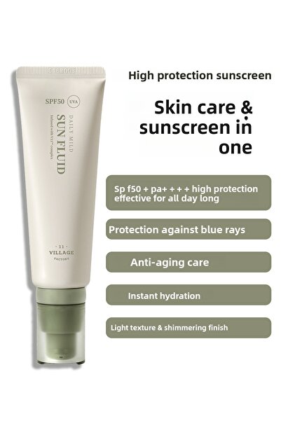 Village 11 Factory واقي شمسي نباتي خفيف الوزن للاستخدام اليومي - حماية عالية ...