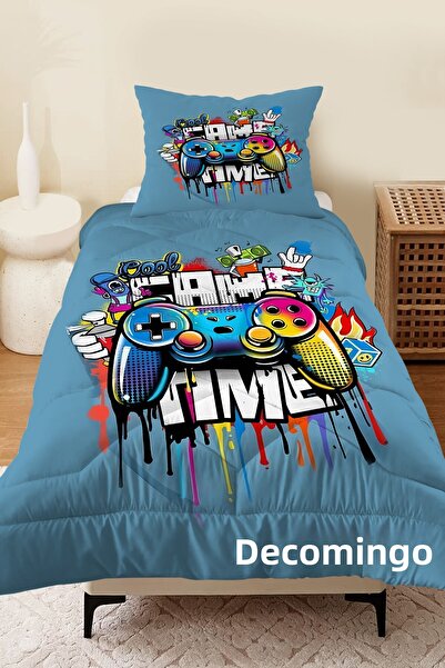 dekomingo Game Time Patterned Quilt