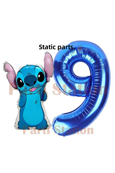 Parti Station Lilo Stitch Concept 9Th Birthday Balloon Set