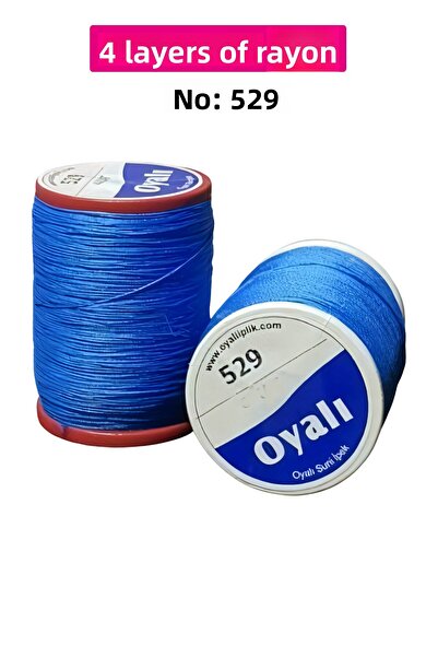 Royaleks مطرزة 4 طبقات رايون غزل التطريز الخرز الخيط الكروشيه التطريز رقم: 529