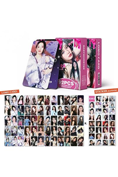 Kpop Dünyasi BABYMONSTER Rora '' Drip '' Σετ καρτών διπλής όψης με τύπωμα Lom...