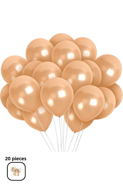 BALOMİS Metallic Salmon Balloon Background and Venue Decoration Decoration Ba...