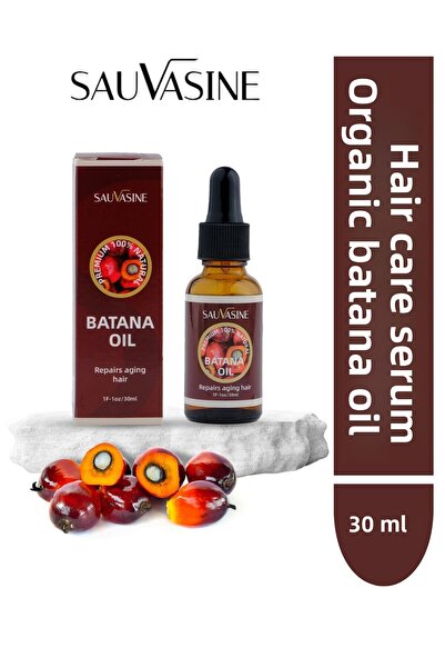 Sauvasine سيروم العناية بالشعر بزيت الباتانا ٣٠ مل | زيت الباتانا العضوي ومستخلص الجوجوبا وإكليل الجبل
