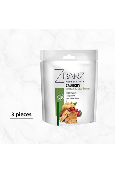 Zbarz كرانشي بروتين بايت الفول السوداني المغذي 90 جم (3 عبوات)