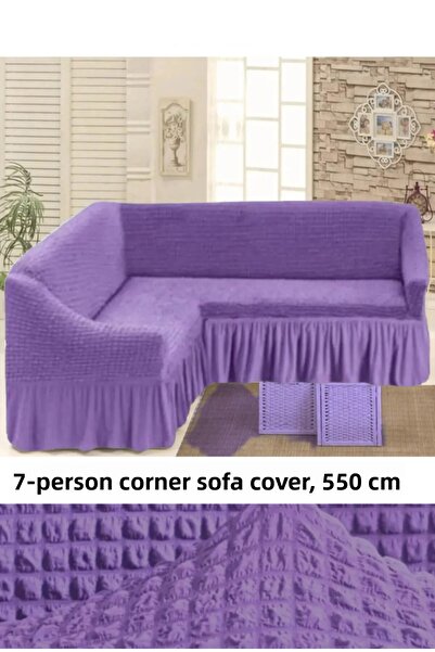 upmall Bürümcük 7-Seater Corner Sofa, Sofa Cover, Armchair Cover, Elastic, wi...