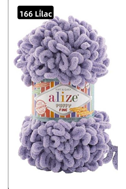 Alize خيط حياكة يدوي ناعم من نوع PUFFY (قطعة واحدة مع عقدة صغيرة)