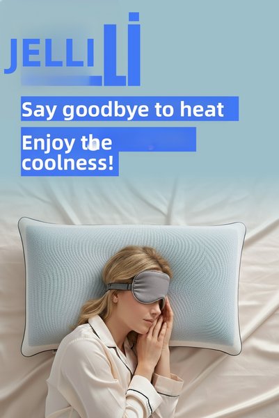 Pillow Market 2 Pcs Orthopedic Visko Pillow with Cooling Gel (Medium Soft) [Economic Pack]