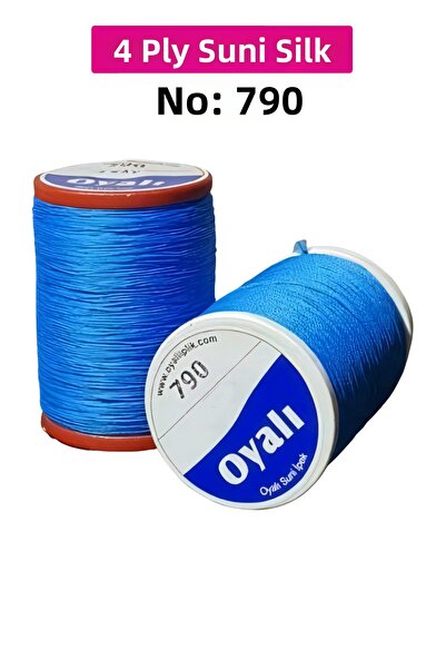 Royaleks Cordă de mătase artificială cu 4 straturi, broderie, mărgele, croșet...