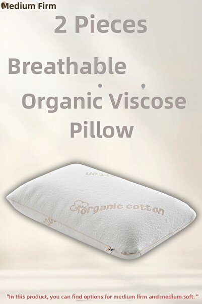 Pillow Market Pernă din bumbac organic Visko - țesătură ortopedică din bumbac...