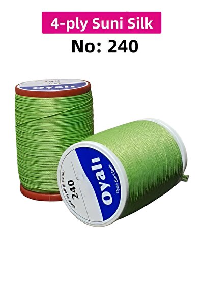 Mu Art Cordă de mătase artificială cu 4 straturi, brodat, mărgele, croșetat, ...