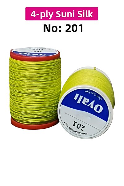 Royaleks Cordă de mătase artificială cu 4 straturi, broderie, mărgele, croșet...