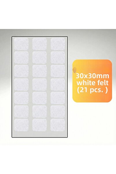 almital mobilya aksesuarları furniture accessories 30X30 mm Pack of 21 White ...