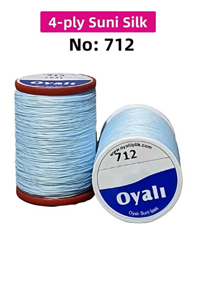 PRATİKOBA Cordă de mătase artificială cu 4 straturi, broderie, mărgele, croșe...