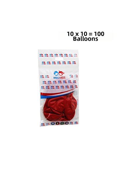 Go İthalat بالون أحمر 100 قطعة G-90A (5263)