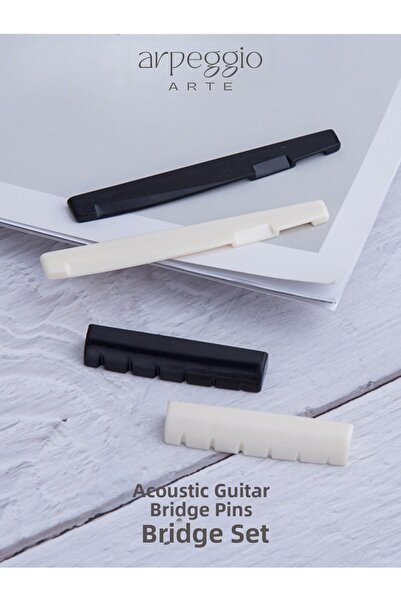 arpeggio ARTE Set de prag și prag superior pentru chitară (Nut & Saddle) – Ne...