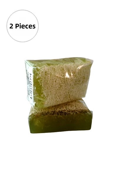 Marsilyan 2 Pieces Natural Pumpkin Fiber Sulfur Soap